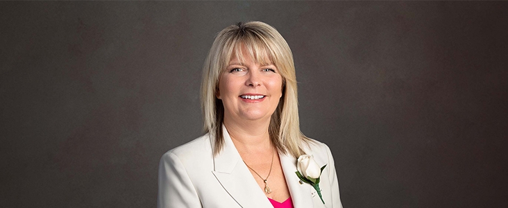 A smiling portrait of Mayor Cathy Heron