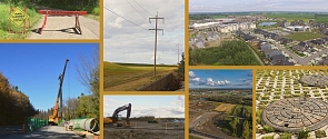 A collage of development and construction work around St. Albert