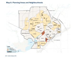 Map 6 - Planning Areas and Neighbourhoods