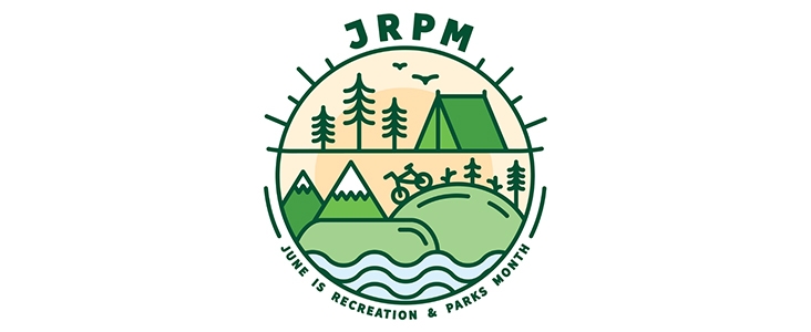 Image of the June is Recreation and Parks Month Logo