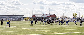 Teams playing football