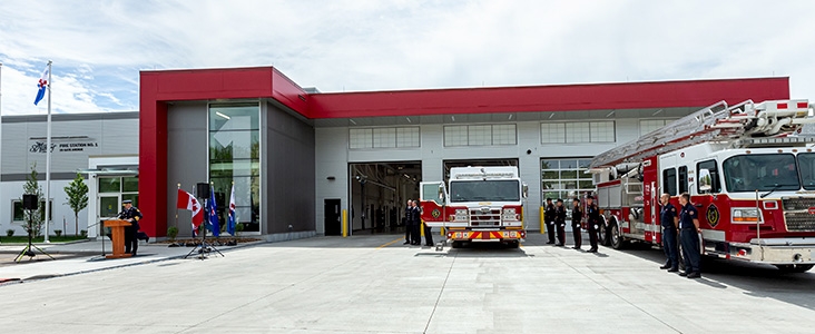 Fire Hall No. 1 grand opening ceremony