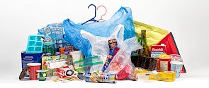 Pile of items that can't be recycled