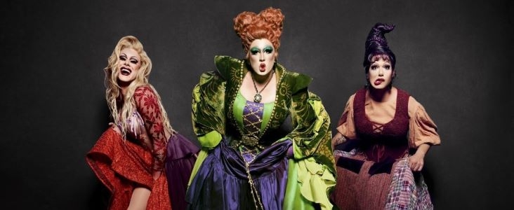 Witch Perfect: Drag Queen performers parodying Hocus Pocus