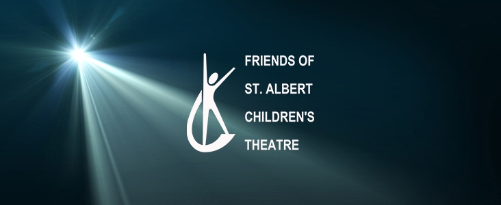 Friends of Children's Theatre logo in a spotlight