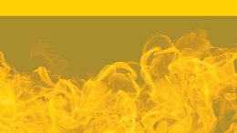 yellow fire flames to represent fire advisory